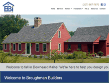 Tablet Screenshot of broughmanbuilders.com